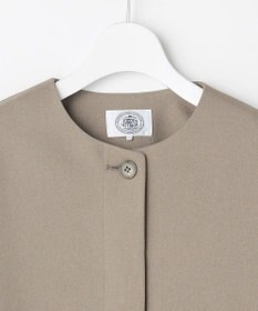 J.PRESS LADIES S 【WEB限定カラーあり】ツムギートflannel ノーカラー ジャケット