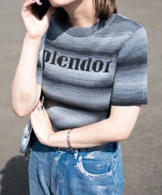 WEGO グラデーションちびニットT