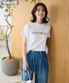 Green Parks フレンチスリーブ刺繍シンプルロゴプルオーバー