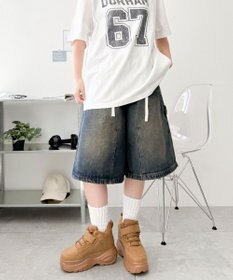 WEGO 【MLサイズ展開】ハイカットベルト厚底スニーカー