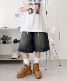 WEGO 【MLサイズ展開】ハイカットベルト厚底スニーカー