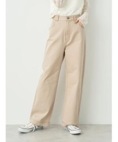 earth music&ecology コットンツイルバギーパンツ