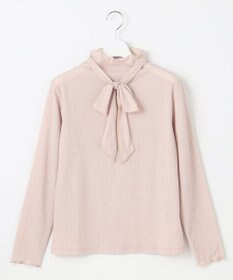 Feroux 【2WAY・洗える】リボンタイシアータートル カットソー