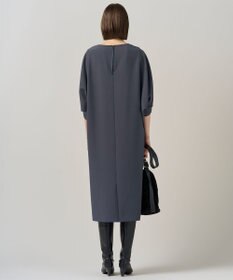 ICB 【洗える】 ウールライクストレッチ ドルマンスリーブワンピース