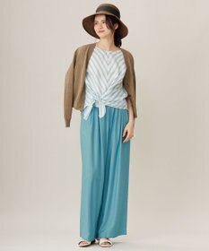 自由区 【洗える】ペーパーブレンドショート カーディガン