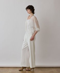 GRACE CONTINENTAL シアージョーゼットカーディガン