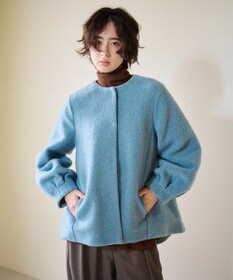 #Newans 【洗濯機可能】バックフレアショートコート