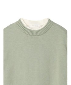 Green Parks ＳＥＴ２点　ニットベスト＋シャツワンピース