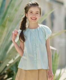 組曲 KIDS 【110-140㎝】サマーストライプ ブラウス