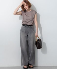 23区 L 【SLOW/一部店舗限定】ワイドシルエット デニム パンツ