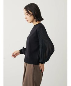 Green Parks プリーツ袖ニットプルオーバー