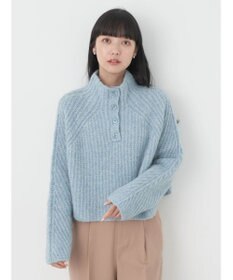 earth music&ecology フワフワＭＩＸハイネックショートニット