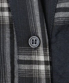 ANY SIS 【洗える】サッカーチェック ブラウス