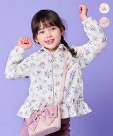 ANY KIDS フード取り外し 総柄 ブルゾン