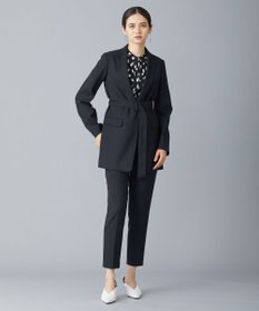 ICB 【洗える】 ウールマットウース ベルト付きジャケット