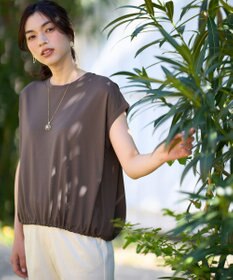 ANY L 【洗濯機可/UVケア】シルケットスムースドロストＴシャツ