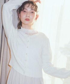 earth music&ecology ミニケーブルコンパクトカーディガン