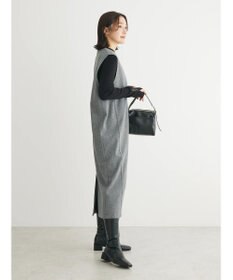 Green Parks 柄圧縮ポンチキーネックジャンスカ