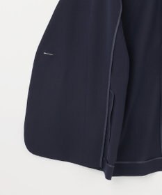 自由区 【セットアップ対応・UVカット・接触冷感・洗える】ライトストレッチノーカラー ジャケット