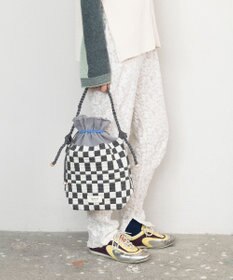 TRICOTE ピクセル巾着ポーチバッグ