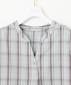 ANY SIS S 【洗える】ピケチェックT ブラウス