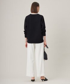 ICB 【WEB限定カラーあり・洗える】コットンポリエステルスムース  ニットプルオーバー