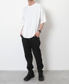 WEGO 【接触冷感/吸水速乾/ストレッチ/ウエスト紐/らくらくのびる/MLサイズ展開】カルゼレギンスアンクルパンツ