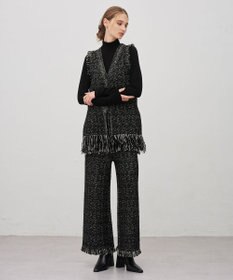 uncrave ツイードニット フレアパンツ