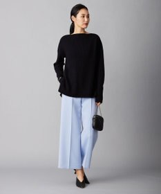 ICB 【洗える】トリプルクロスツイル ワイドパンツ