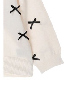 Green Parks ・ＡＮＤ　ＳＥＡＲＣＨ　メニーリボン５分袖ニット