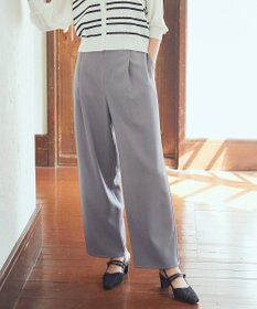 earth music&ecology タックストレートパンツ