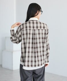 CRAFT STANDARD BOUTIQUE レイヤードライクチェックシャツ