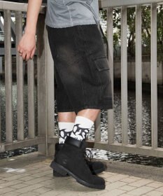 WEGO スウィッチングデニムカーゴショーツ