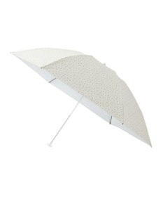 MOONBAT Fuwacool(フワクール) フワクールホワイト 晴雨兼用日傘 折りたたみ傘 ランダムドット 軽量 一級遮光／遮熱／UV