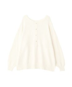 YECCA VECCA 2wayヘンリーネックルーズニット