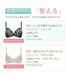 BRADELIS New York 【BRADELIS New York ブラデリス】ジャクリーンステップ3ブラ24A1 育乳補整 補正 ブラジャー 下着 幅狭ワイヤーでバストを整える