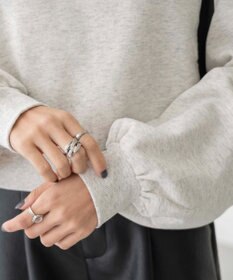 WEGO パイピング切替ショートハーフZIPスウェット