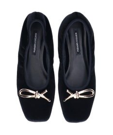 Bridget Birkin 【PARADIS COULEUR】スクエアトウメタルリボンバレエシューズ