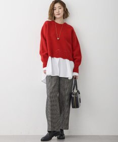 23区 S 【VERY掲載/洗える】ナチュラルコットンベア シャツレイヤード カットソー