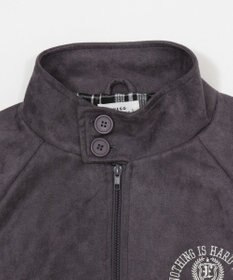 WEGO 【ユニセックス着用ITEM/MLサイズ展開】フェイクスウェードロゴスウィングトップ