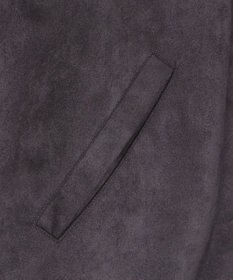 WEGO 【ユニセックス着用ITEM/MLサイズ展開】フェイクスウェードロゴスウィングトップ