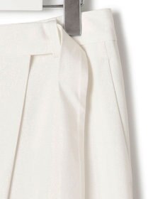 23区 L 【洗える】ポリエステルレーヨン ラップディテール パンツ