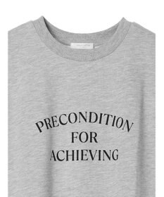 Green Parks ７分袖チュールドッキングロゴワンピース