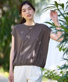 ANY L 【洗濯機可/UVケア】シルケットスムースドロストＴシャツ