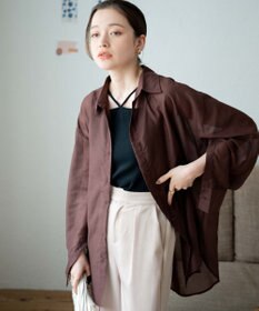 WEGO ボリュームスリーブシアーシャツ