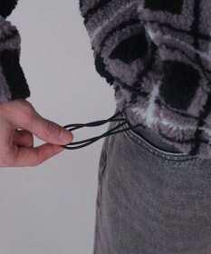 WEGO 【ユニセックス着用ITEM】ボアチェックブルゾン