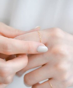 Phoebe 【K10】ブライトネスチェーンリング　ゴールド 3号/7号/11号/13号　BOX付き