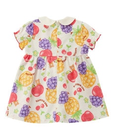 MIKI HOUSE HOT BISCUITS 【ビーンズ×フルーツシリーズ】【80-120cm】襟付き 半袖ワンピース