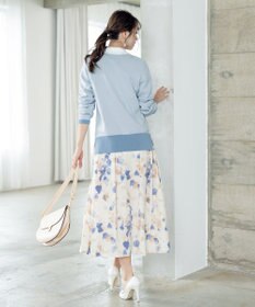 Tiaclasse 【新色追加・洗える】配色スリットニット