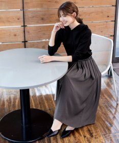 Tiaclasse L 【洗える】パーカードッキングワンピース